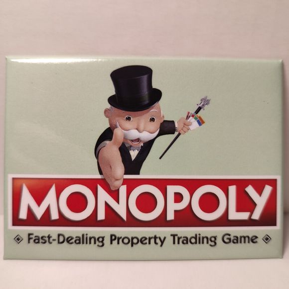 Monopoly Man Fridge Magnet Official Hasbro Collectible Made In USA - Picture 1 of 2
